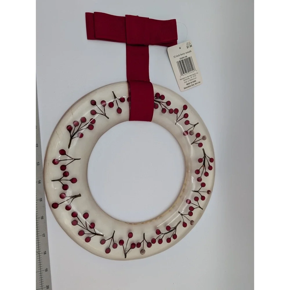 Plastic Berry Wreath Resin 12 Inch Walmart